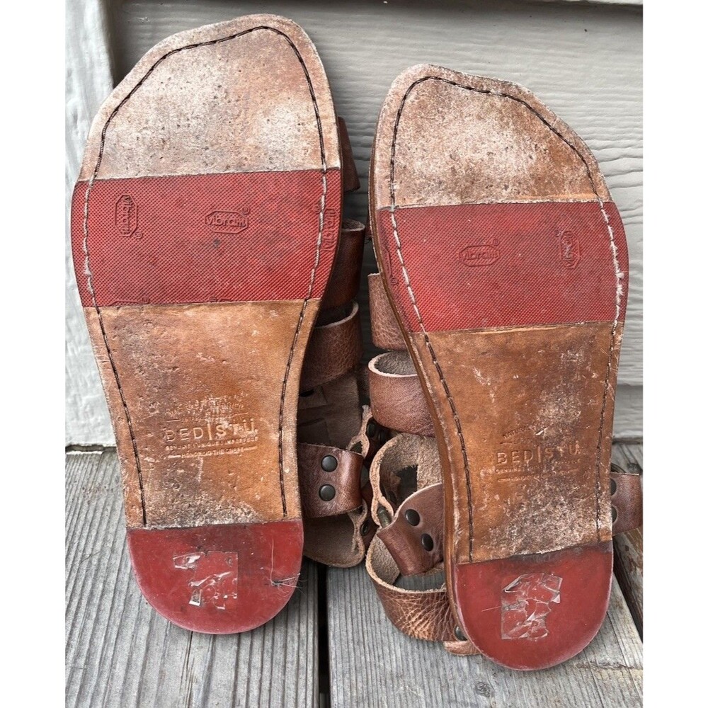 Bed Stu Free People Artemis Women's 6.5 Brown Leather Gladiator Sandals - Picture 11 of 13